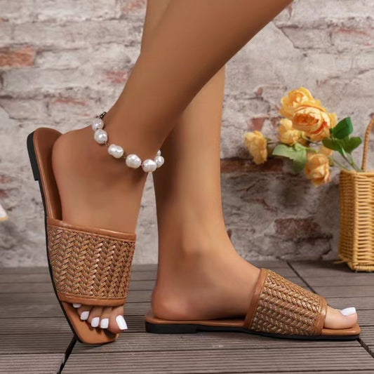 Summers Woven Flat Sandals